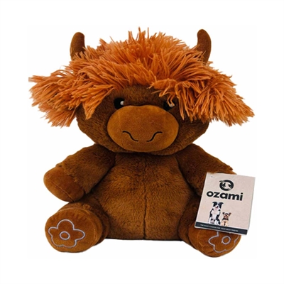 Ozami Furryfarm Animal Brun Korthåret Skotsk Højlands Hundebamse